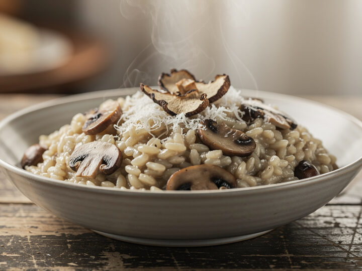 Risotto z grzybami suszonymi – przepis na kremowe danie