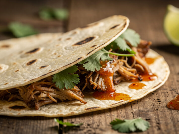 Tortilla z szarpaną wieprzowiną – przepis na sycący posiłek